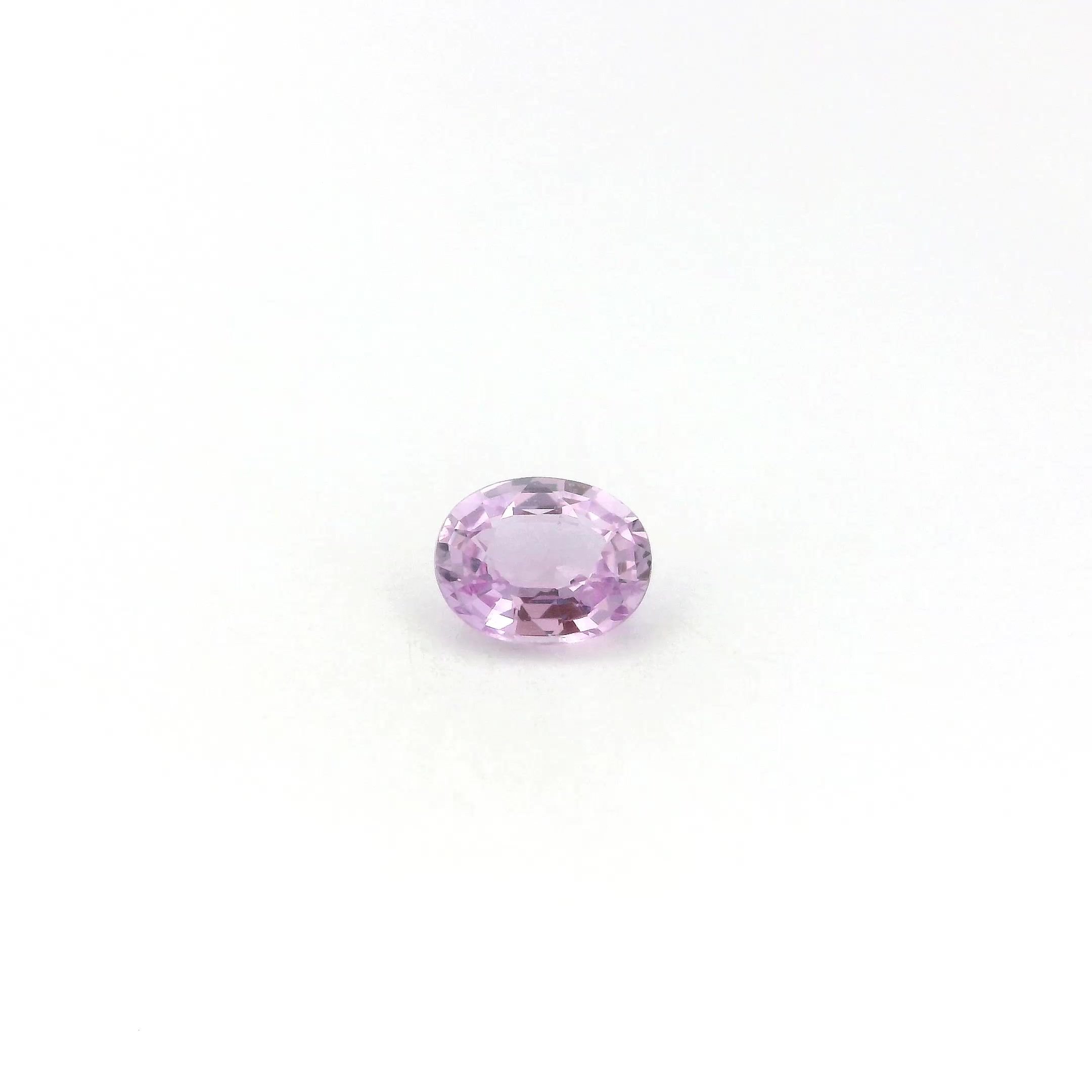 0.45 Carat Pink Oval Sapphire