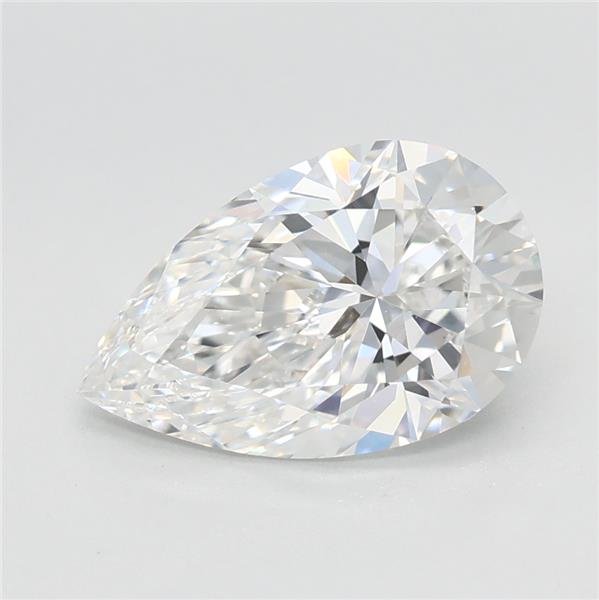 1.63ct E VVS2 Rare Carat Ideal Cut Pear Lab Grown Diamond