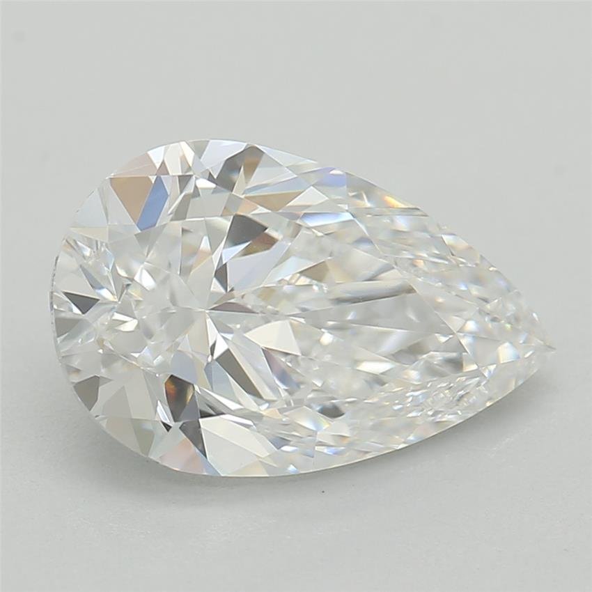 1.34ct D VS2 Rare Carat Ideal Cut Pear Lab Grown Diamond