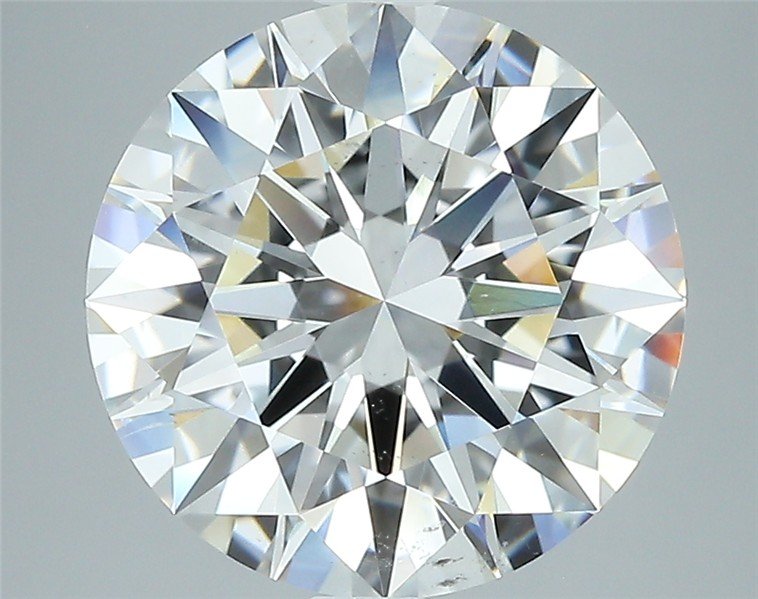 4.04ct F SI1 Rare Carat Ideal Cut Round Diamond