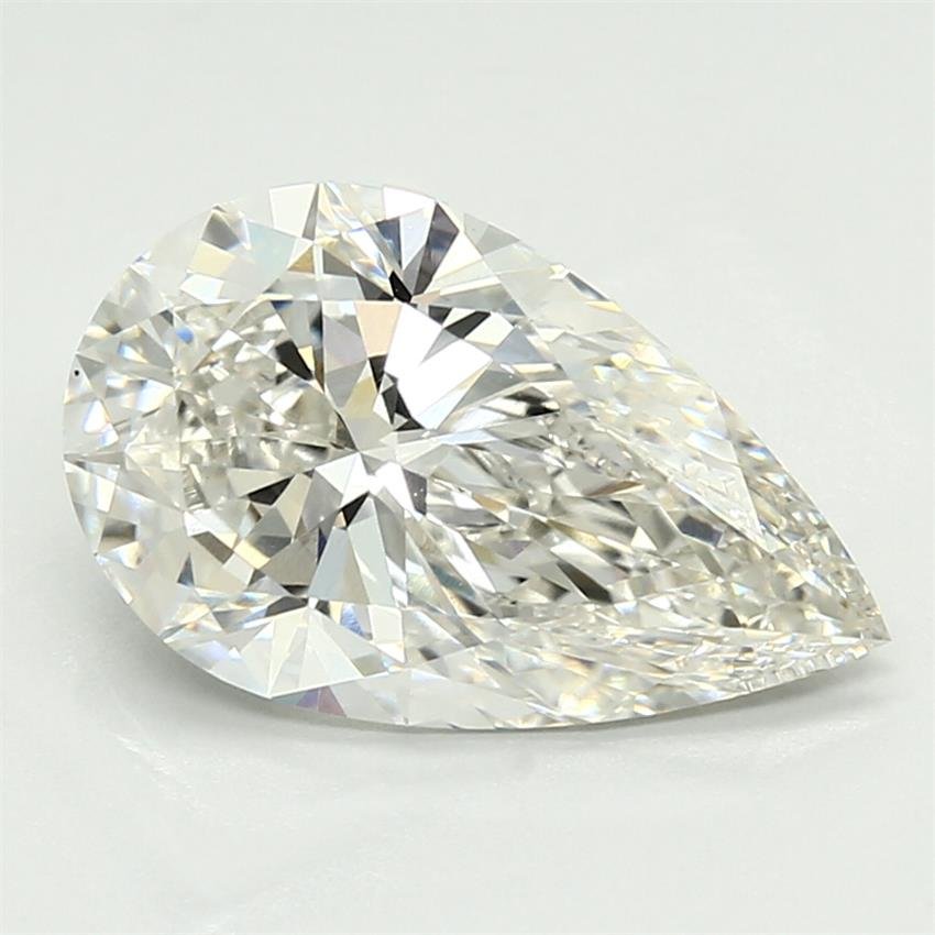 3.13ct G VVS2 Rare Carat Ideal Cut Pear Lab Grown Diamond