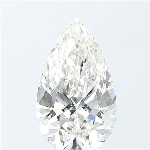 4.03ct H SI1 Rare Carat Ideal Cut Pear Lab Grown Diamond