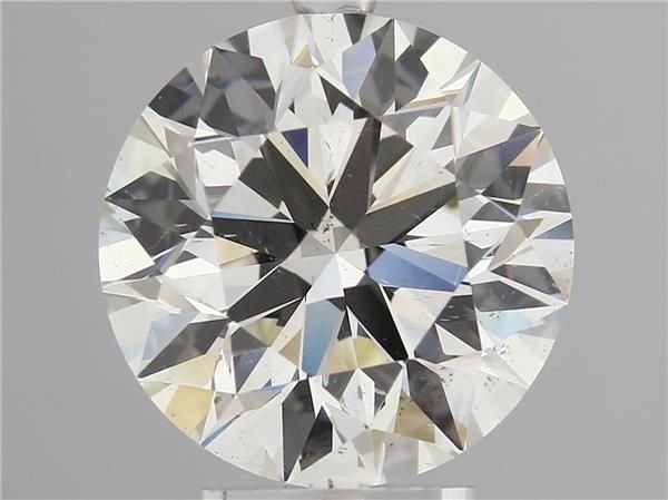 3.73ct J SI1 Ideal Cut Round Diamond