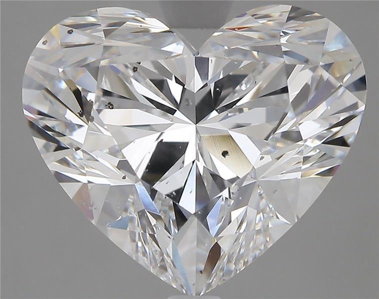 5.04ct D SI2 Rare Carat Ideal Cut Heart Diamond