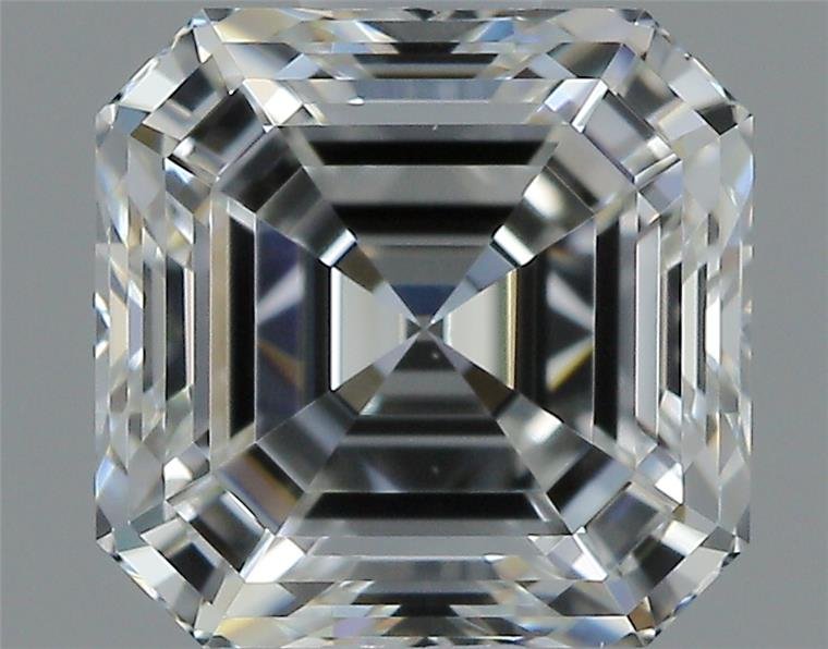 1.01ct H VS2 Rare Carat Ideal Cut Asscher Diamond