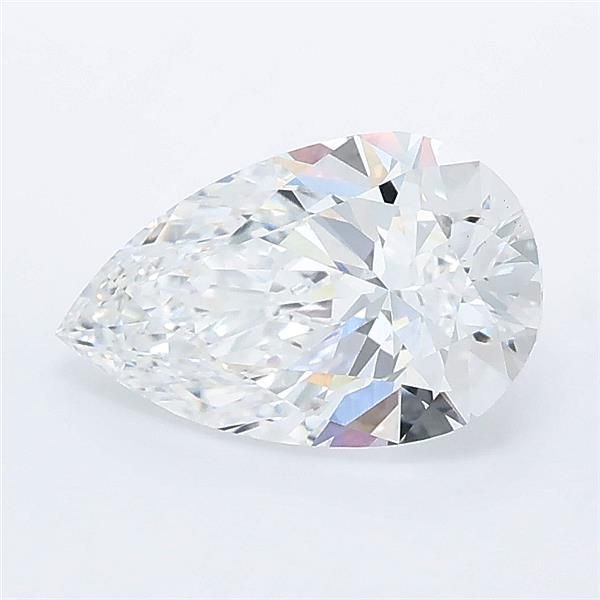 1.58ct D VS1 Rare Carat Ideal Cut Pear Lab Grown Diamond