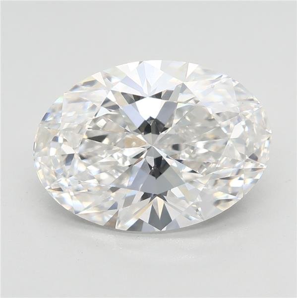 3.07ct F VS1 Rare Carat Ideal Cut Oval Lab Grown Diamond