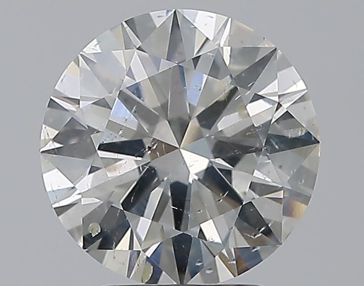 3.01ct I SI2 Rare Carat Ideal Cut Round Diamond