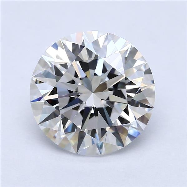 4.95ct F VVS2 Rare Carat Ideal Cut Round Diamond