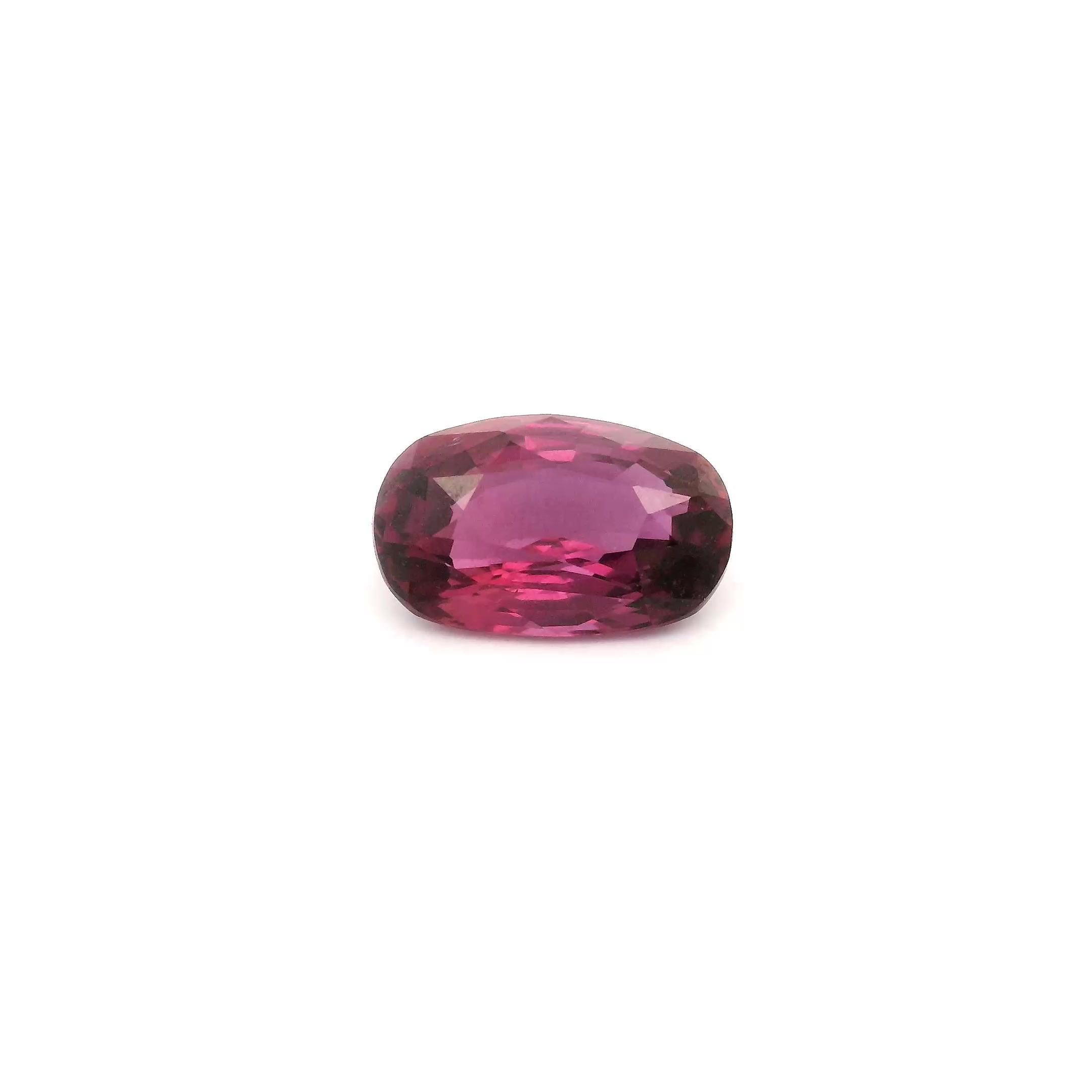 1.40 Carat Intense Purple Cushion Sapphire