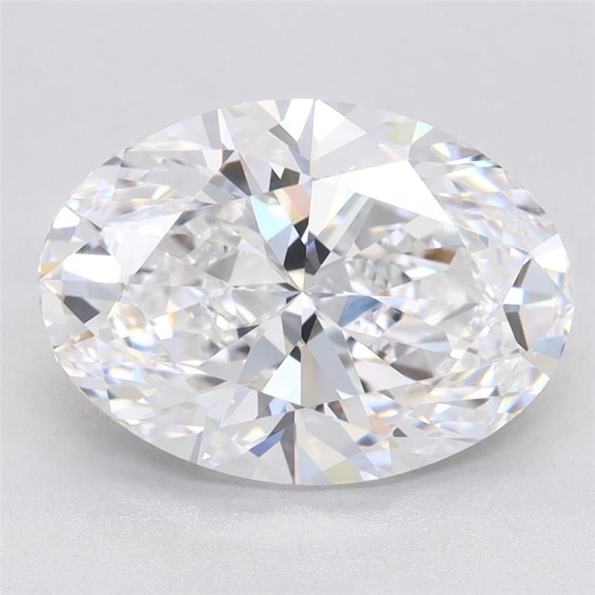 3.02ct D VVS2 Very Good Cut Oval Lab Grown Diamond