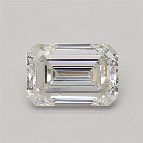 2.10ct F VS1 Excellent Cut Emerald Lab Grown Diamond