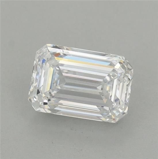0.73ct D VVS2 Rare Carat Ideal Cut Emerald Lab Grown Diamond