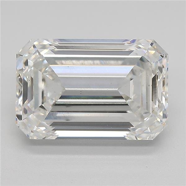 6.14ct G VS2 Rare Carat Ideal Cut Emerald Lab Grown Diamond