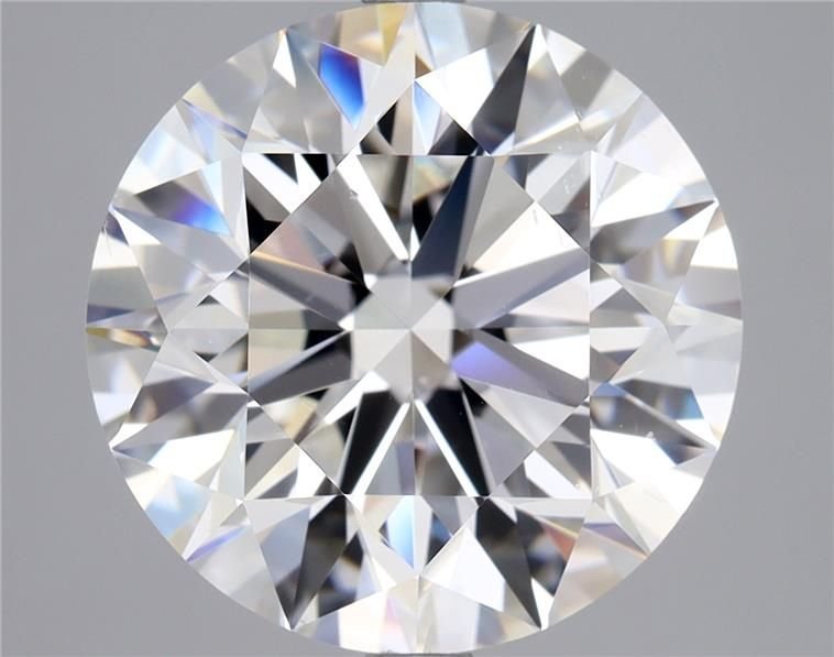 5.02ct E SI1 Rare Carat Ideal Cut Round Diamond