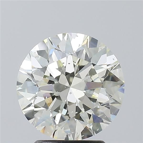 2.62ct J SI2 Rare Carat Ideal Cut Round Diamond