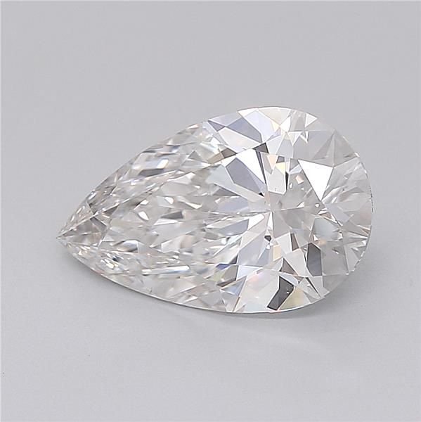 2.51ct F VS1 Rare Carat Ideal Cut Pear Lab Grown Diamond