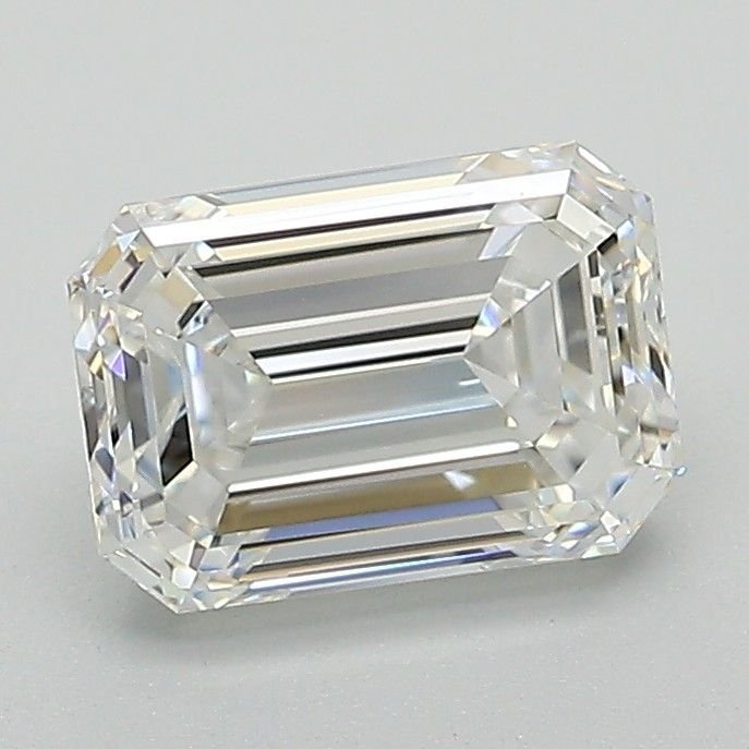 1.57ct E VVS2 Very Good Cut Emerald Lab Grown Diamond
