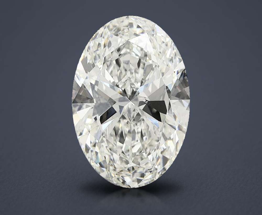 7.58 Carat Oval Lab Diamond