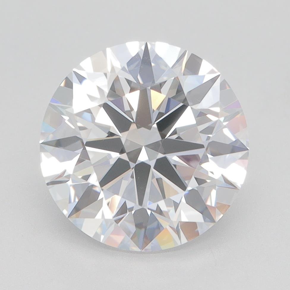 3.05ct D VVS2 Rare Carat Ideal Cut Round Lab Grown Diamond