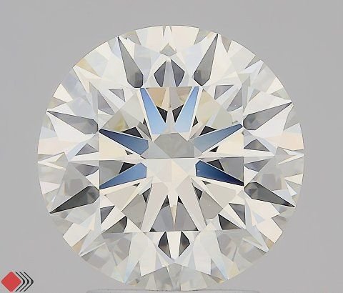 3.08ct I VVS1 Rare Carat Ideal Cut Round Diamond