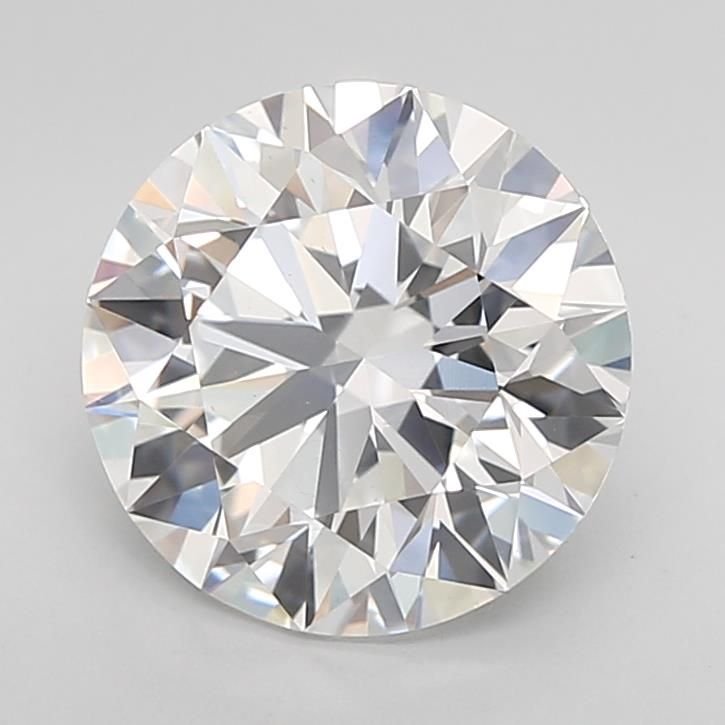 3.04ct E VS2 Rare Carat Ideal Cut Round Lab Grown Diamond