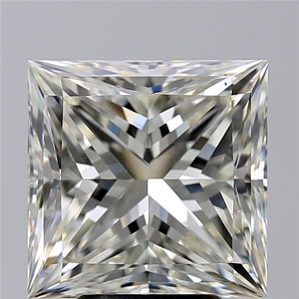 5.02ct K VS2 Rare Carat Ideal Cut Princess Diamond