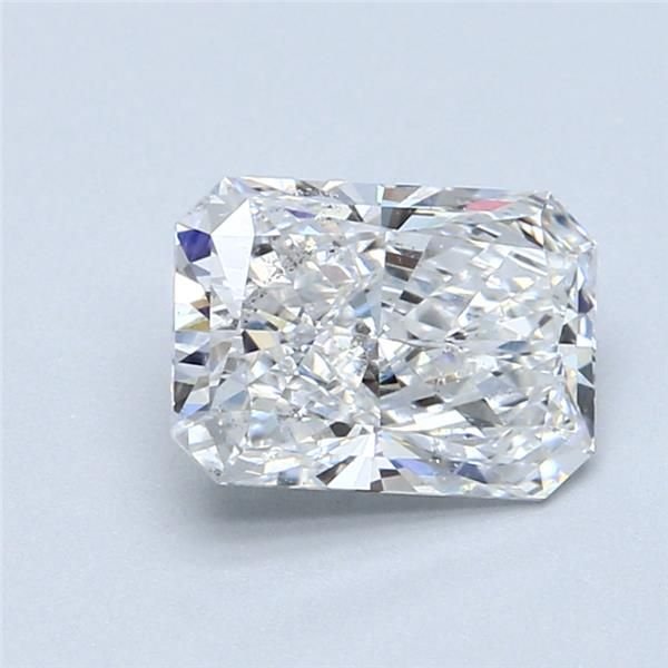 2.01ct E SI2 Rare Carat Ideal Cut Radiant Diamond
