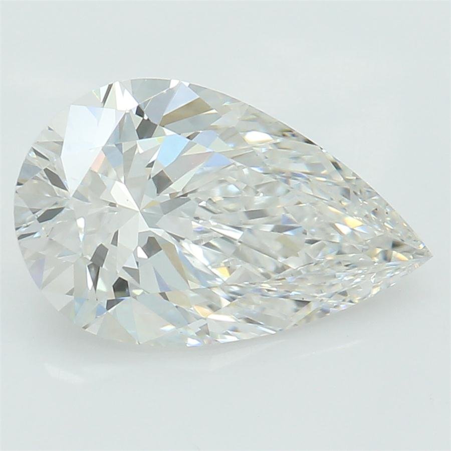 1.29ct F VS1 Rare Carat Ideal Cut Pear Lab Grown Diamond