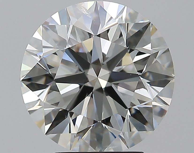 3.71ct J SI2 Rare Carat Ideal Cut Round Diamond