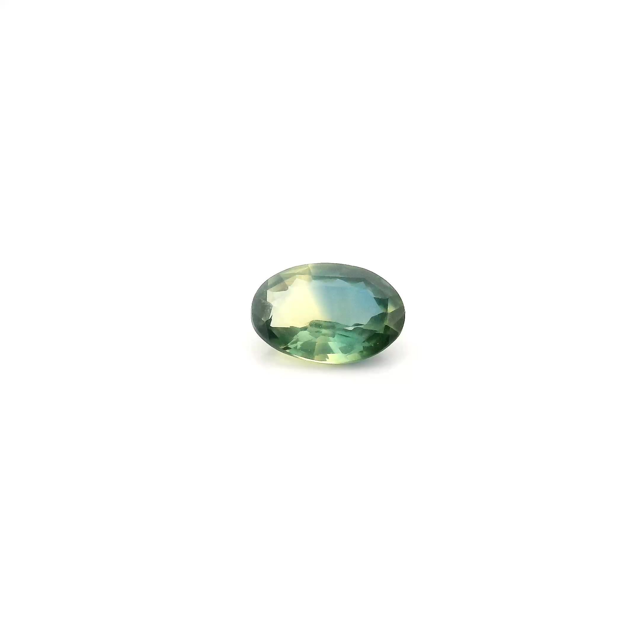 0.46 Carat Green Oval Sapphire