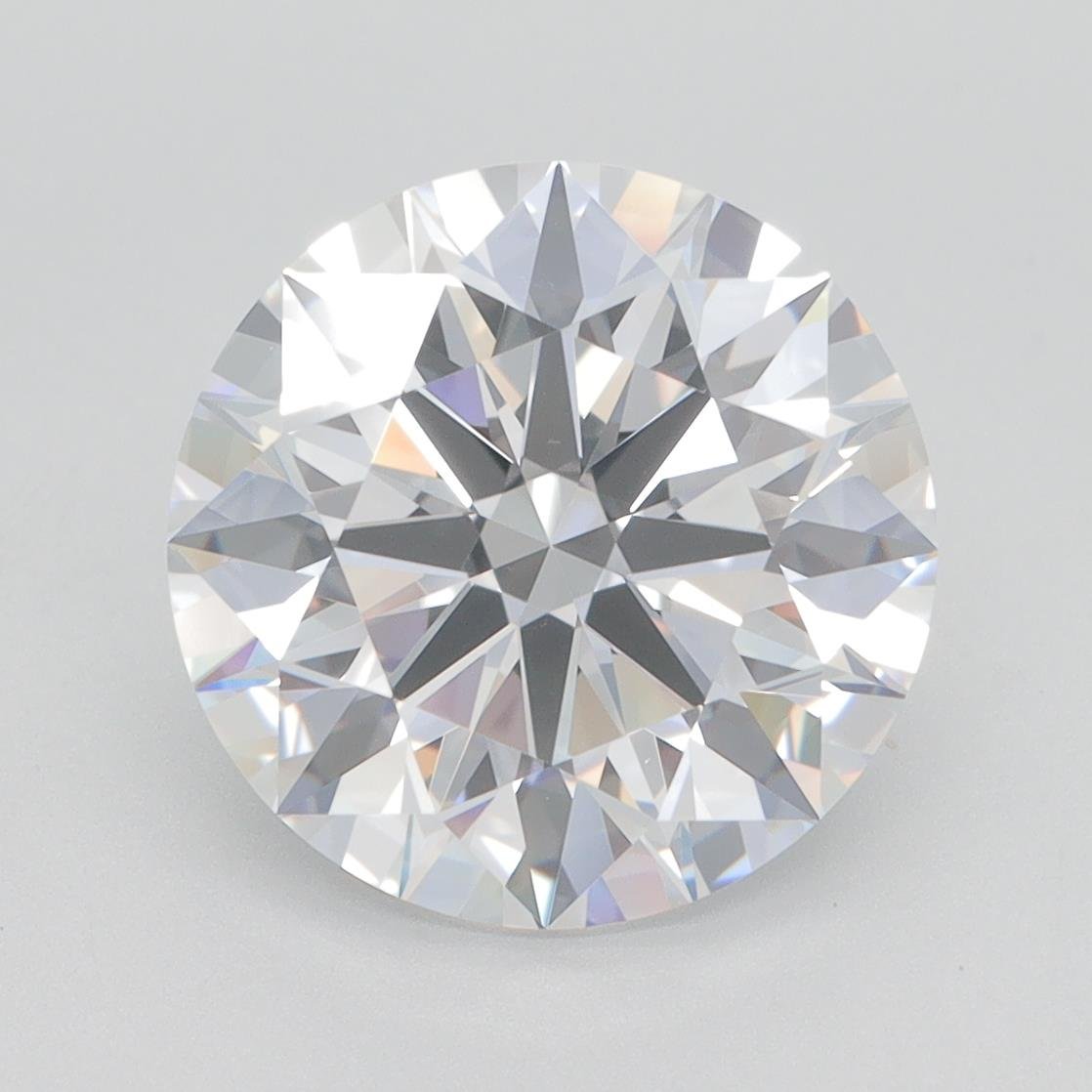 4.27ct D VVS1 Rare Carat Ideal Cut Round Lab Grown Diamond