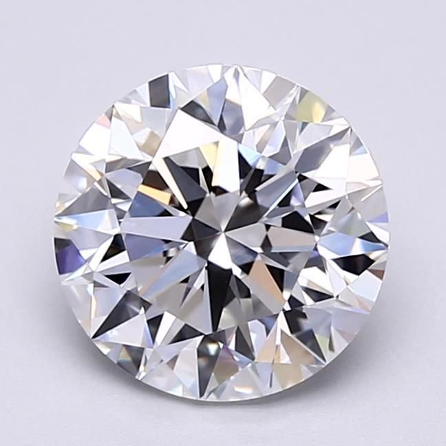 2.98ct D VVS2 Excellent Cut Round Lab Grown Diamond