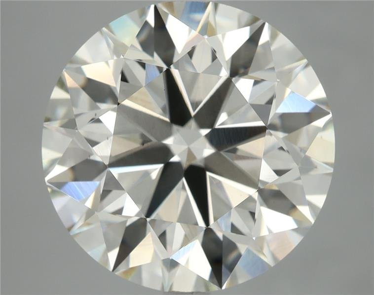 5.05ct J VS2 Excellent Cut Round Lab Grown Diamond