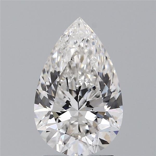 2.09ct H VS2 Rare Carat Ideal Cut Pear Lab Grown Diamond