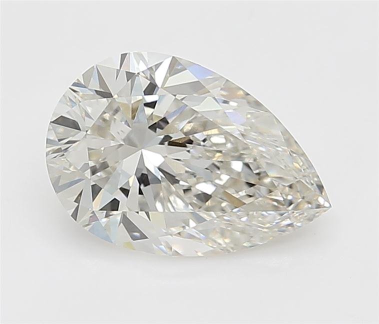 3.12ct H VVS2 Rare Carat Ideal Cut Pear Lab Grown Diamond