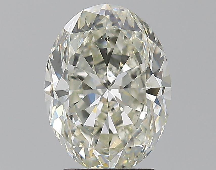 2.60ct K SI2 Rare Carat Ideal Cut Oval Diamond