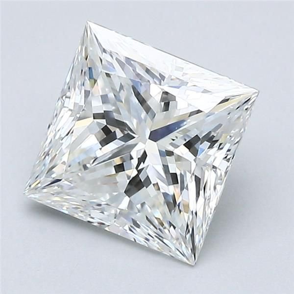 2.26ct F VS2 Rare Carat Ideal Cut Princess Diamond