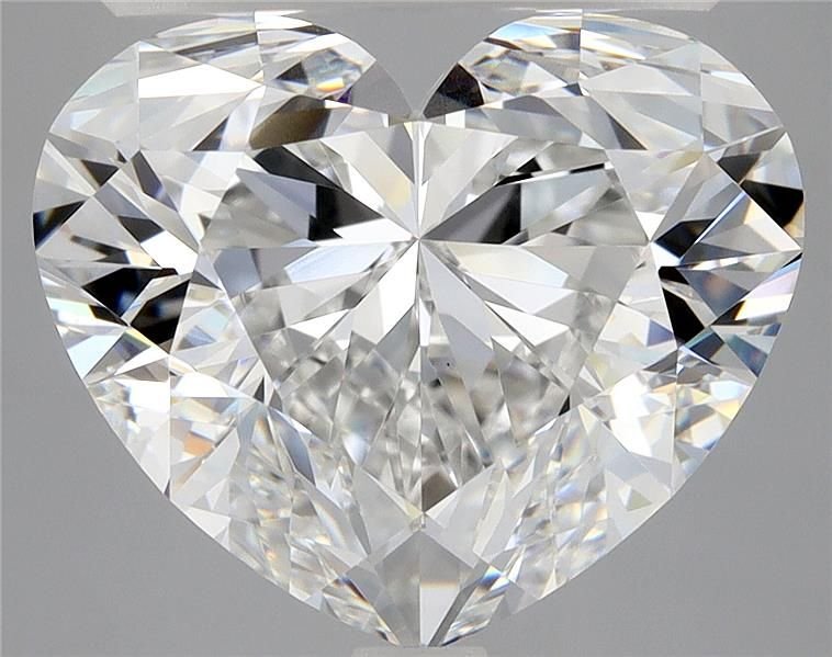 5.01ct F VS1 Rare Carat Ideal Cut Heart Diamond