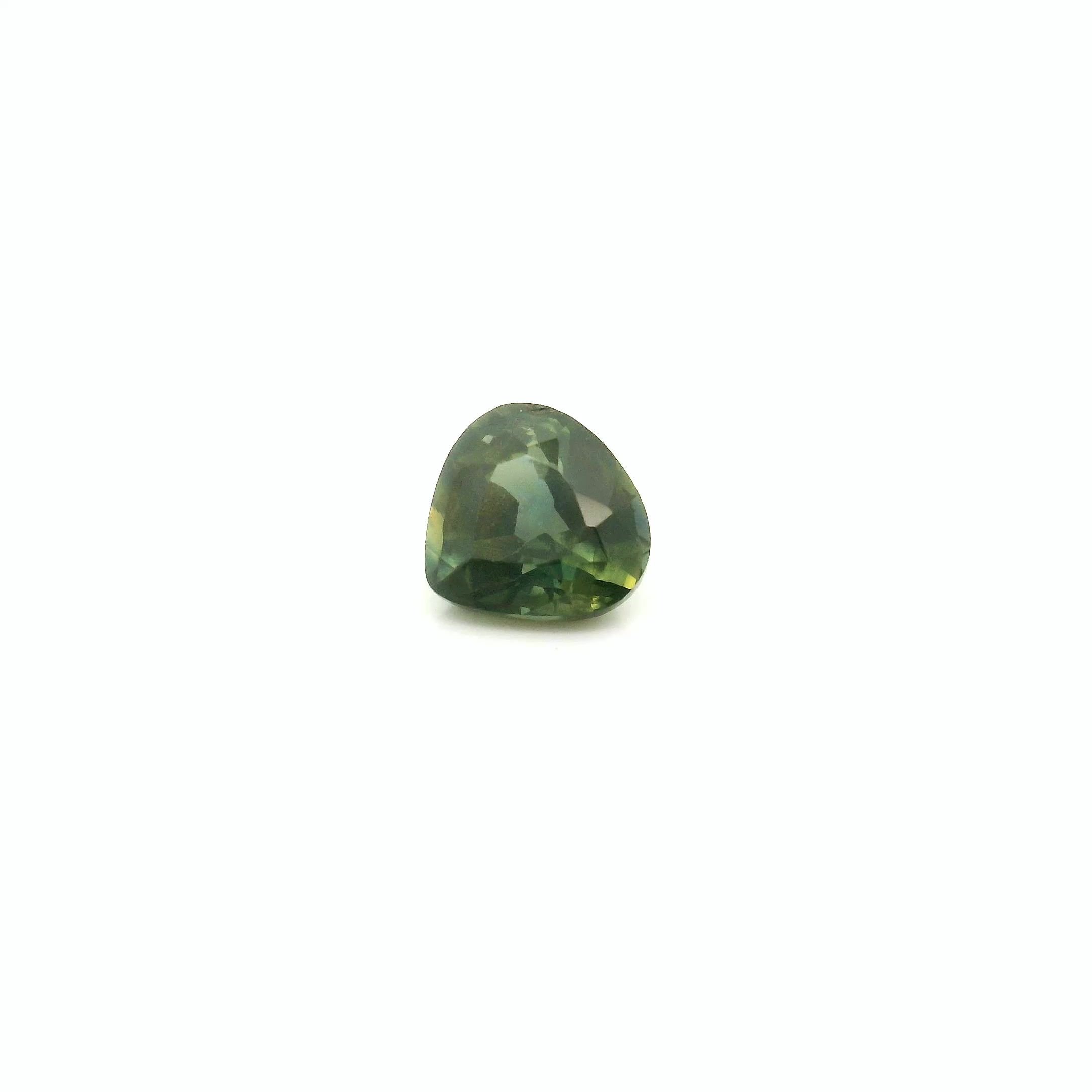 0.51 Carat Green Pear Sapphire
