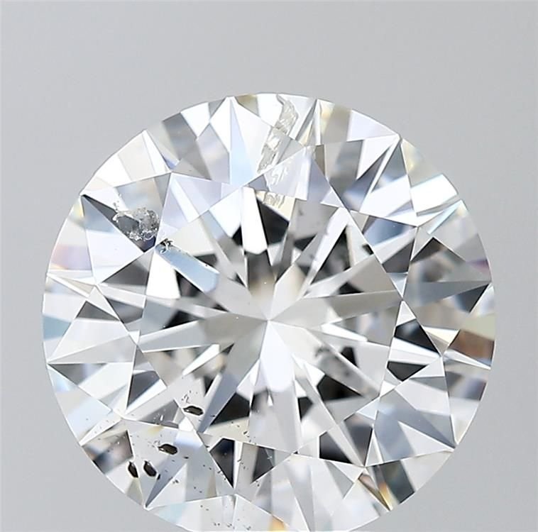 5.01ct F SI2 Rare Carat Ideal Cut Round Diamond