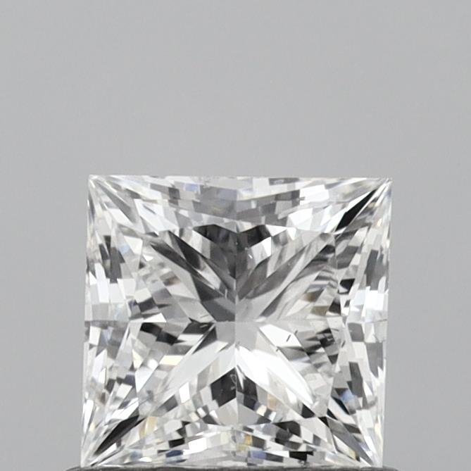 0.73ct E SI1 Rare Carat Ideal Cut Princess Lab Grown Diamond