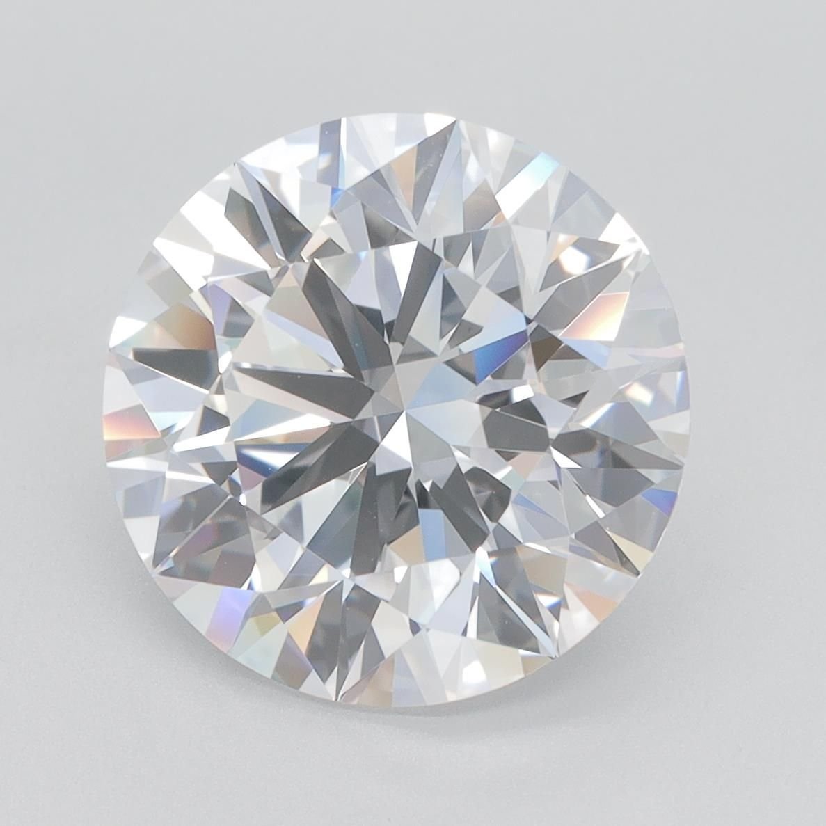 5.26ct D VVS1 Rare Carat Ideal Cut Round Lab Grown Diamond