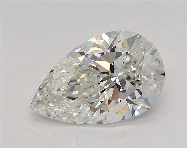 1.74ct F VVS2 Rare Carat Ideal Cut Pear Lab Grown Diamond