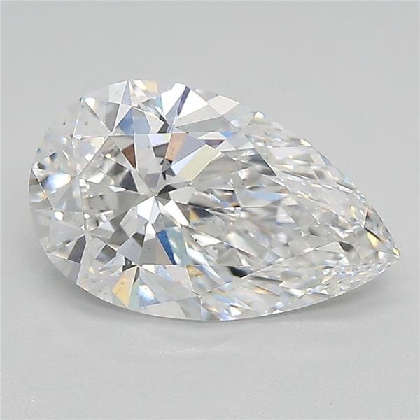 2.33ct E VS2 Rare Carat Ideal Cut Pear Lab Grown Diamond