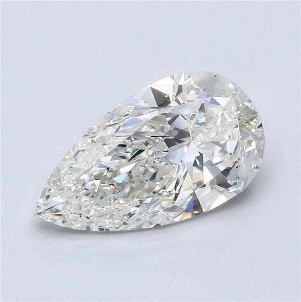 3.01ct I VS2 Rare Carat Ideal Cut Pear Diamond