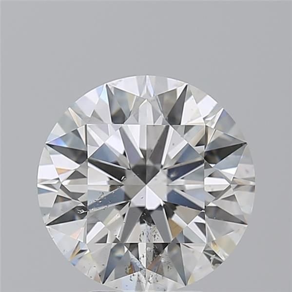4.04ct H SI2 Rare Carat Ideal Cut Round Diamond