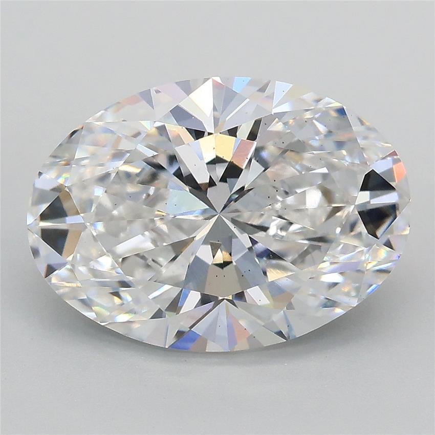 3.58ct D VS2 Rare Carat Ideal Cut Oval Lab Grown Diamond