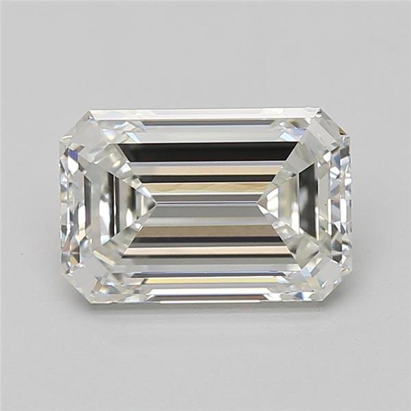 3.03ct F VS1 Rare Carat Ideal Cut Emerald Lab Grown Diamond
