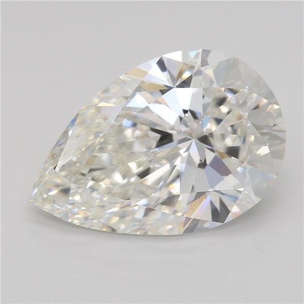 5.09ct G VVS2 Rare Carat Ideal Cut Pear Lab Grown Diamond